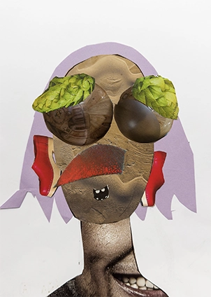 Koláž studentů výtvarného oboru ZUŠ Znojmo škola 