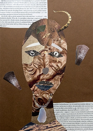 Koláž studentů výtvarného oboru ZUŠ Znojmo škola 